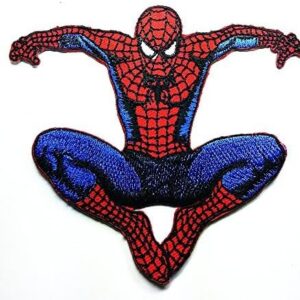 Spiderman Web Superhero Cartoon 10cm X 9.2cm Patch Embroidered Iron on Patch