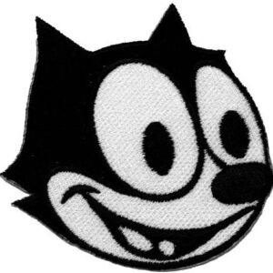 2.8" x 2.8" Felix the Cat DIY Embroidered Sew Iron on Patch